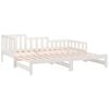 vidaXL Pull-out Day Bed without Mattress White 2x(90x200) cm