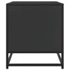 vidaXL TV Cabinet Black 61x40x46 cm Engineered Wood and Metal