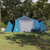 vidaXL Tipi Tent with Roof Blue and Grey 492 x 492 x 275 cm Fabric