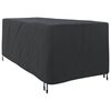 vidaXL Loungers Cover Plain Black 205 x 100 x 70 cm Fabric