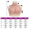 vidaXL Silicone Breastplate Natural D Cup