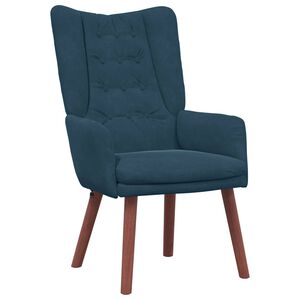 vidaXL Armchair Blue 63 x 67 x 94 cm Velvet