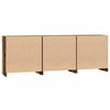 vidaXL Sideboard 3 pcs Old Wood 70 x 41 x 75 cm Engineered Wood