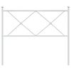 vidaXL Metal Replace Headboard White 107cm