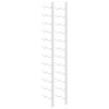 vidaXL Wall Mounted Wine Rack for 24 Bottles 2 pcs White Iron