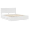 vidaXL Bed Frame with Drawer White 180 x 200 cm Engineer Wood