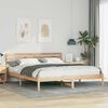 vidaXL Bed Frame Brown 180 x 200 cm Solid Pine Wood