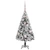 vidaXL Artificial Christmas Tree with 150 LEDs with Stand White 120 cm