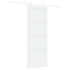 vidaXL Sliding Door 78 x 202 cm Engineered Wood White
