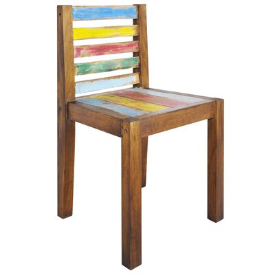 vidaXL Dining Chairs 6 pcs Solid Reclaimed Boat Wood
