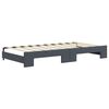vidaXL Daybed with Trundle without Mattress Dark Grey 90x190 cm Single