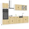 vidaXL 7 Piece Kitchen Cabinet Set Porto Sonoma Oak Engineered Wood