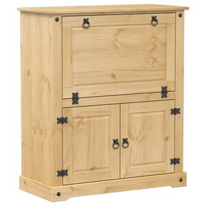 vidaXL Wine Cabinet "Corona" 97x45x114 cm Solid Wood Pine