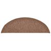 vidaXL Carpet Stair Treads 15 pcs Brown 56x17x3 cm