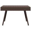 vidaXL Foldable Side Table Brown 60x40x38 cm Poly Rattan