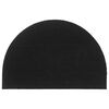 vidaXL Door Mat Black Half Round 60x90 cm Tufted Coir