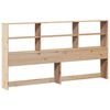 vidaXL Bookcase Bed without Mattress 200x200cm Solid Wood Pine