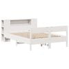 vidaXL Bookcase Bed without Mattress White 120x190 cm Small Double Solid Wood Pine
