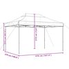 vidaXL Party Tent Folding Orange 279 x 410 x 315 cm Oxford Fabric
