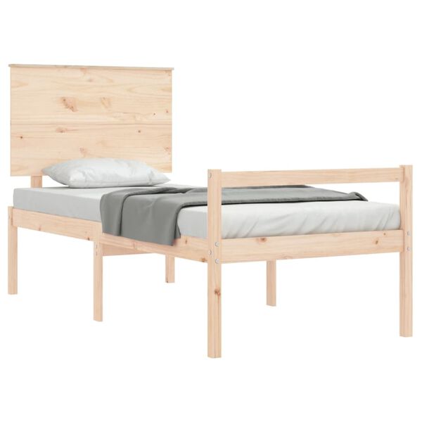 vidaXL Senior Bed without Mattress Small Single Solid Wood