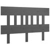 vidaXL Bed Headboard Grey 153,5x3x81 cm Solid Wood Pine
