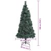 vidaXL Artificial Pre-lit Christmas Tree with Ball Set Green 180 cm