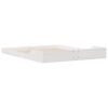 vidaXL Bed Frame White 160 x 210 cm Solid Pine Wood