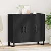 vidaXL Sideboard Black Oak 90 x 34 x 80 cm Engineered Wood