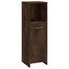 vidaXL 3 Piece Bathroom Furniture Set Smoked Oak Engineered Wood