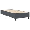 vidaXL Platform Bed Frame Dark Grey 90 x 200 cm Fabric