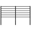 vidaXL Metal Headboard Black 150 cm