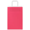 vidaXL Paper Bags 50 pcs with Handles Pink 21x11x31 cm