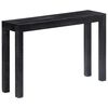 vidaXL Console Table Black 118x30x76 cm Solid Mango Wood