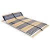 vidaXL Bed Base | Beechwood, Birch | Solid beechwood frame, Birch slats