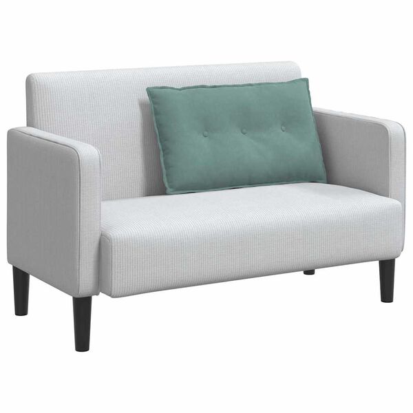 vidaXL Back Pillow Sea Green 80 x 50 cm Corduroy Fabric