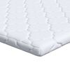 vidaXL Coconut Topper White 200 x 200 x 5 cm Jaquard Fabric