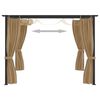 vidaXL Gazebo 4x3 m Taupe