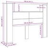 vidaXL Headboard Old Wood 140 x 17 x 104.5 cm Engineered Wood