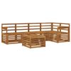 vidaXL Outdoor Sofa Set 6 pcs Natural Polyester