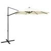 vidaXL Cantilever Garden Parasol | Sand | Polyester | 300 cm diameter | Tiltable