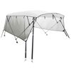 vidaXL 4-bow Bimini Top with Mesh Sidewalls 243x(170-182)x137 cm