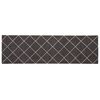 vidaXL Kitchen Rug Anthracite Checked 150 x 45 cm 100% Polyamide