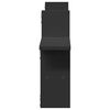 vidaXL Wall Shelves 2 pcs Black 38x12x38 cm Engineered Wood