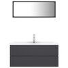 vidaXL Bathroom Furniture Set Grey Engineered Wood
