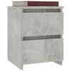 vidaXL Bedside Cabinet Concrete Grey 30x30x40 cm Engineered Wood