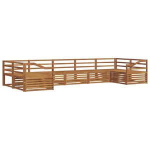 vidaXL Outdoor Sofa Set 7 pcs Natural Solid Acacia Wood