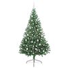 vidaXL Artificial Pre-lit Christmas Tree Green 210 cm PVC
