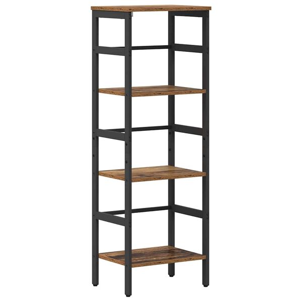 vidaXL Bookshelf Old Wood 40 x 29.5 x 115 cm Engineered Wood