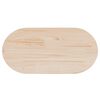 vidaXL Table Top 70x35x2.5 cm Solid Wood Pine Oval