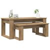 vidaXL Coffee Table Set 2 pcs Artisan Oak Engineered Wood
